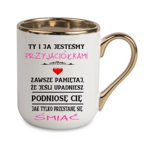 Kubek elegant 330 ml- biały z nadrukiem