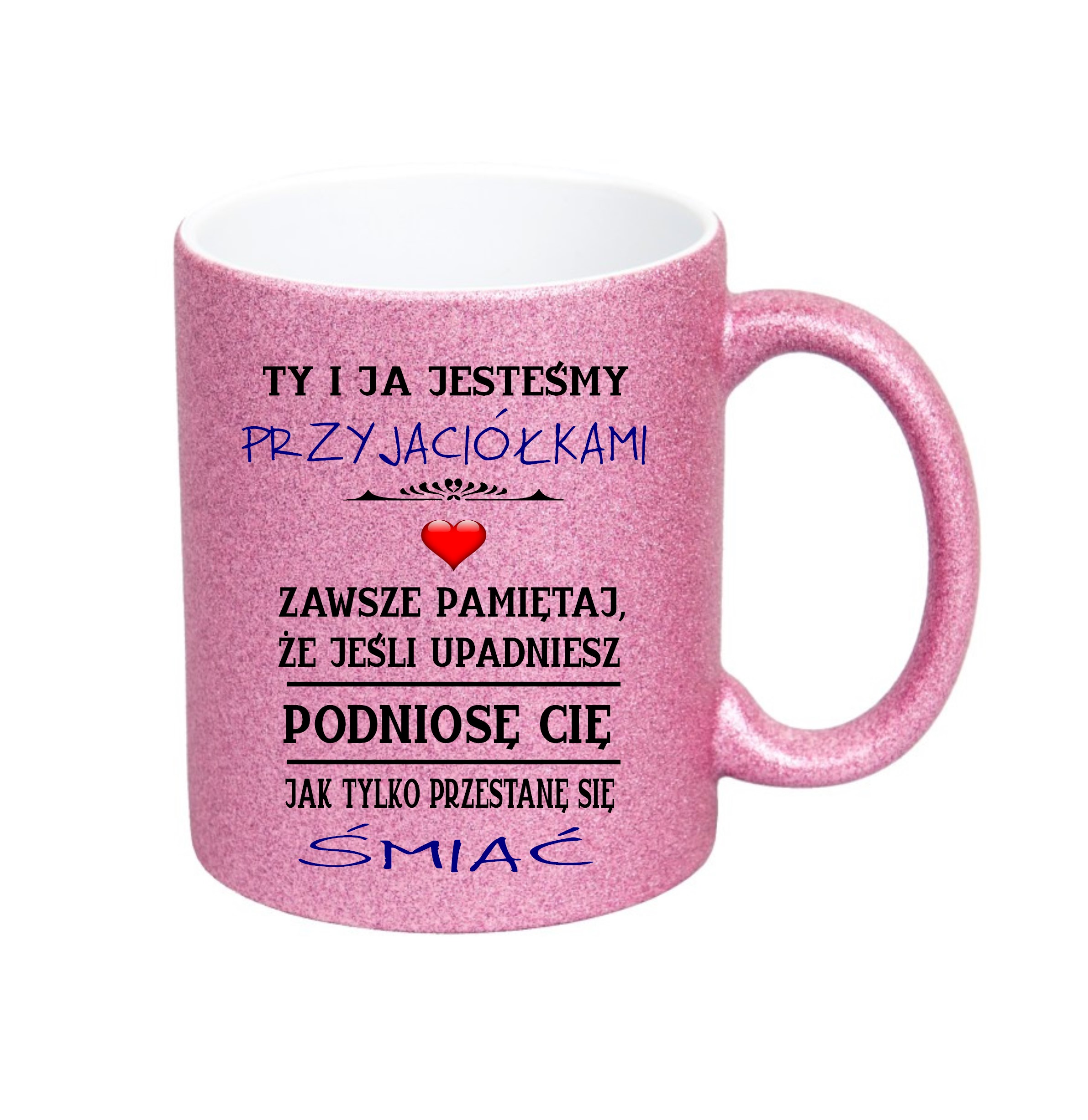 brokatowo - różowy