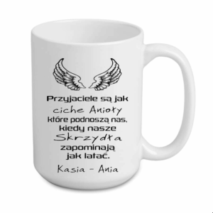 Kubek duży 440 ml – biały kubek z nadrukiem