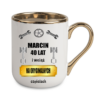 kubek elegant 330 ml – biały z nadrukiem