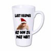 kubek latte duży 450 ml – biały z nadrukiem