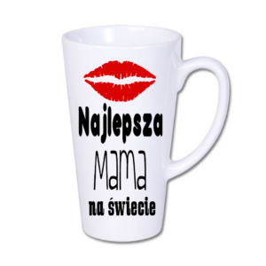 latte duży, kubek latte, dla mamy, prezent dla mamy, kubek z nadrukiem, najlepsza mama, kubek dla niej