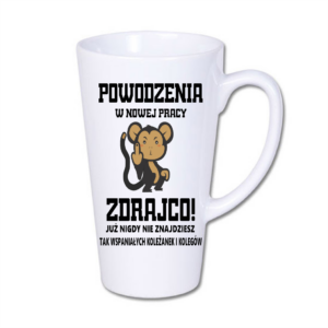 kubek latte duży 450 ml – biały ceramiczny