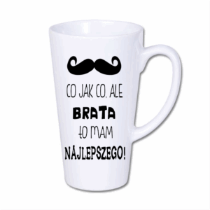 kubek latte duży 450 ml z nadrukiem dla brata – prezent