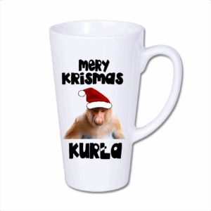 kubek latte duży 450 ml – Mery Krismas kurła nosacz