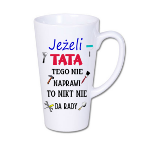 kubek latte duży 450 ml – biały