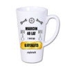 kubek latte duży 450 ml – biały z nadrukiem