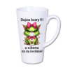 kubek latte duży 450 ml – biały z nadrukiem