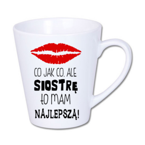 kubek latte mały biały 350 ml – ceramiczny