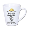 kubek latte mały 300 ml – biały z nadrukiem