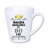 kubek latte mały 300 ml – biały z nadrukiem