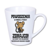 kubek latte mały 300 ml – biały ceramiczny