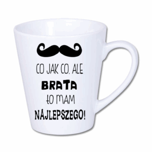 kubek latte mały 300 ml – prezent dla brata z nadrukiem