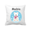 poduszka 38x38 cm personalizowana z misiem